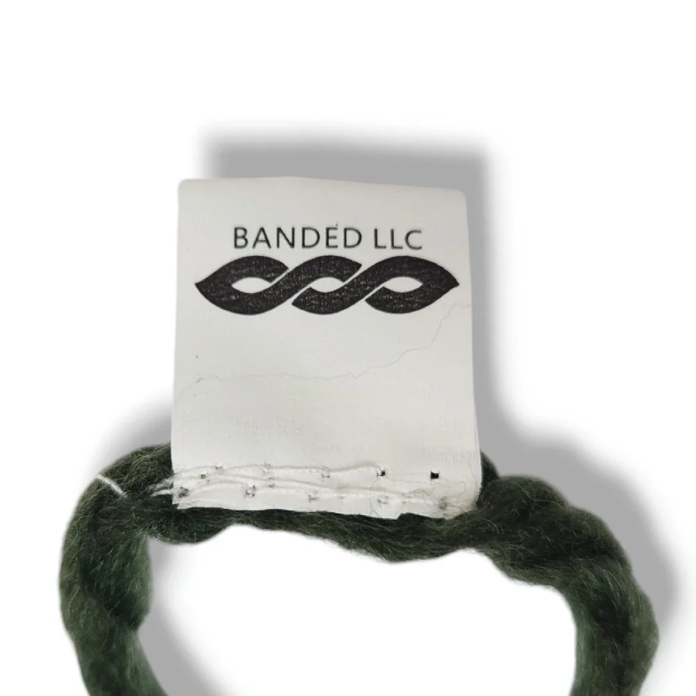 NWT Banded2gether Open Knit Infinity Neck Warmer Scarf‎ One Size Forest Green